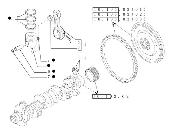 2992163 - Вкладыш 0,254мм зелен. шатуна ДВС Cursor13 T9,T9.505/St., CR